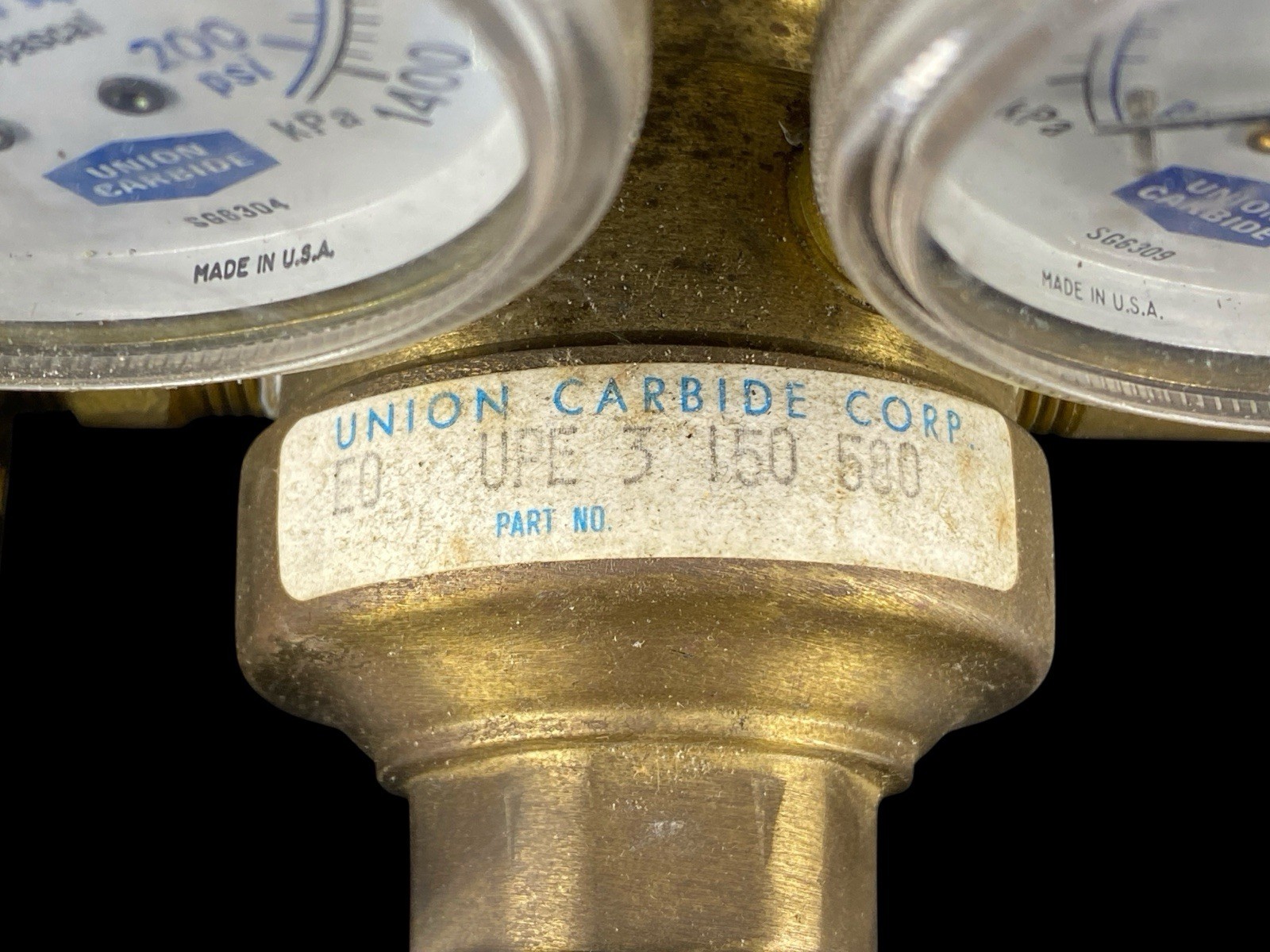 Union Carbide Compressed Gas Pressure Regulator UPE 3 150 580