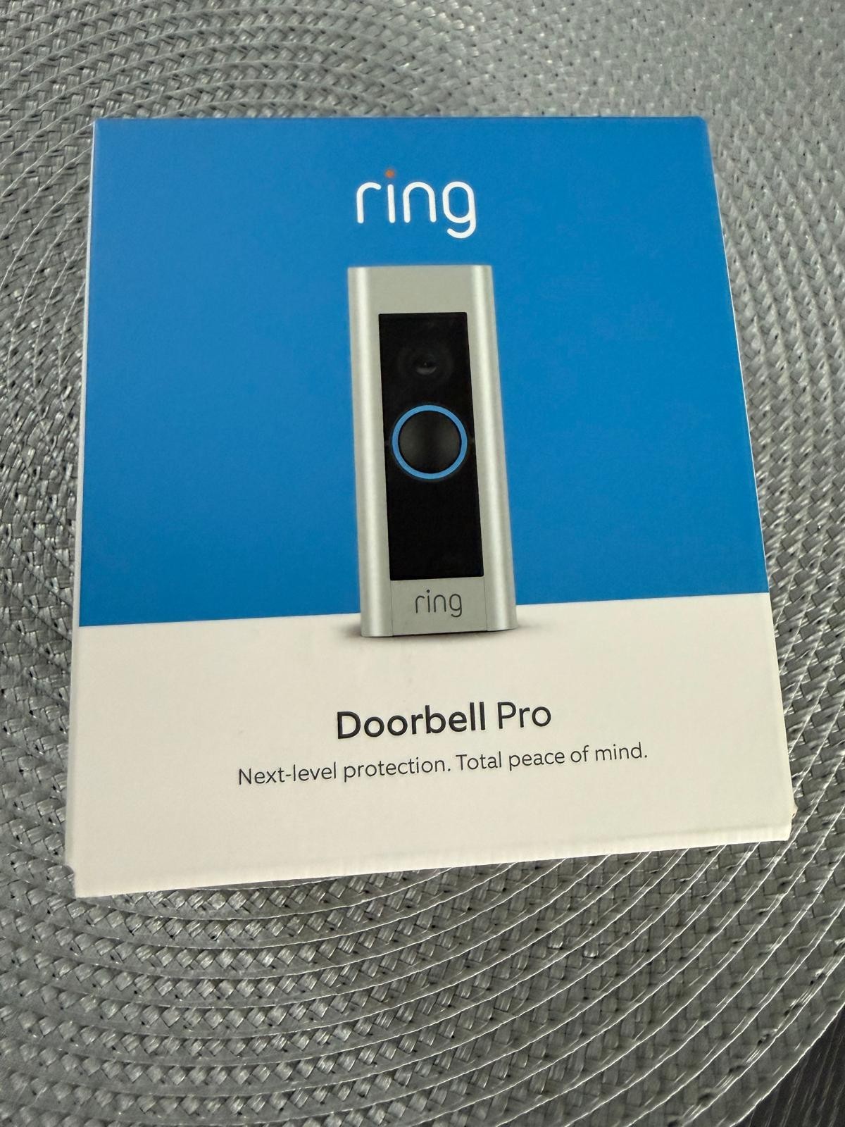 Ring Video Doorbell Pro Wired 1080p HD Smart Wi-Fi Camera Satin Nickel Alexa NEW