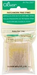 Two (2) Boxes Quantity 100 Clover Extra Fine Patchwork 1 1/2 Inches, Silver