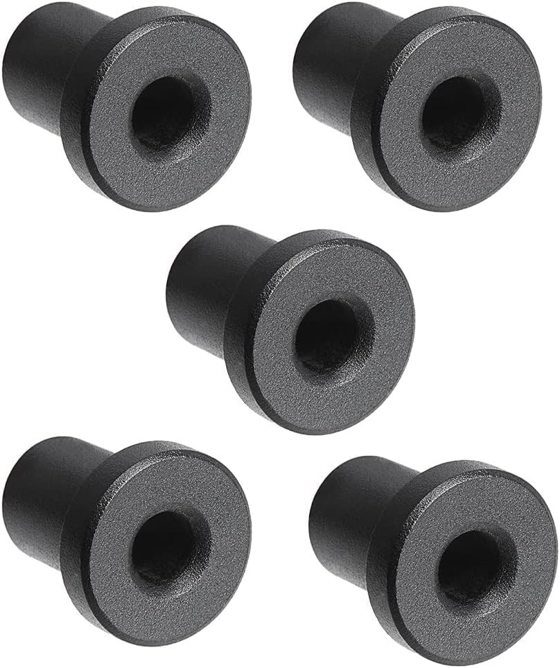 5Pcs Black Barn Door Rollers, 34mm/1.34in Sliding Spacers,
