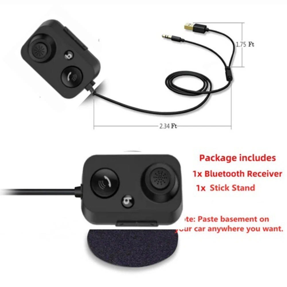 Car Bluetooth Receiver 5.1 AUX Audio 3.5mm USB FM Modulator Wireless Music