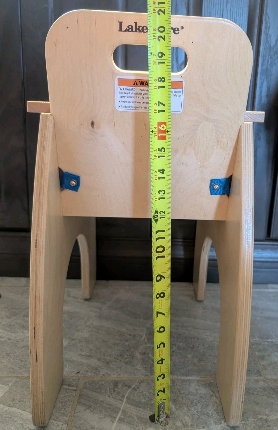 Lakeshore Learning Materials Birch Wood Toddler Chair Kids Furniture 21" X 13"
