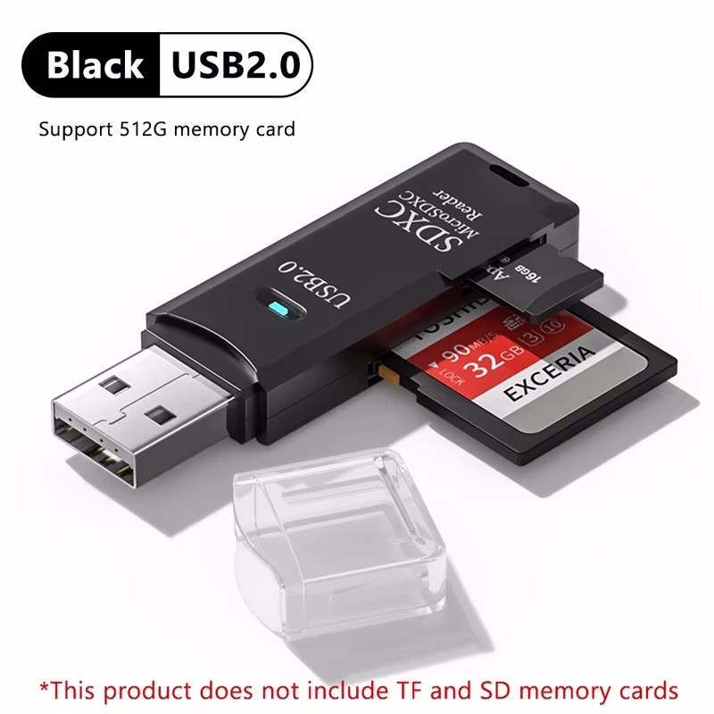 Micro SD SDHC TF Card Reader Memory Adapter for PC Laptop Camera lot