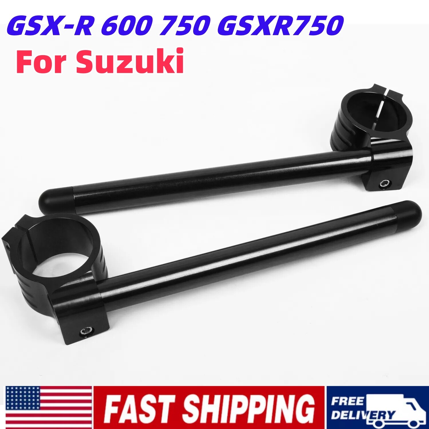 50mm Handle Bars Clip On Fit For Suzuki GSX-R 600 750 GSXR750 2006-2010