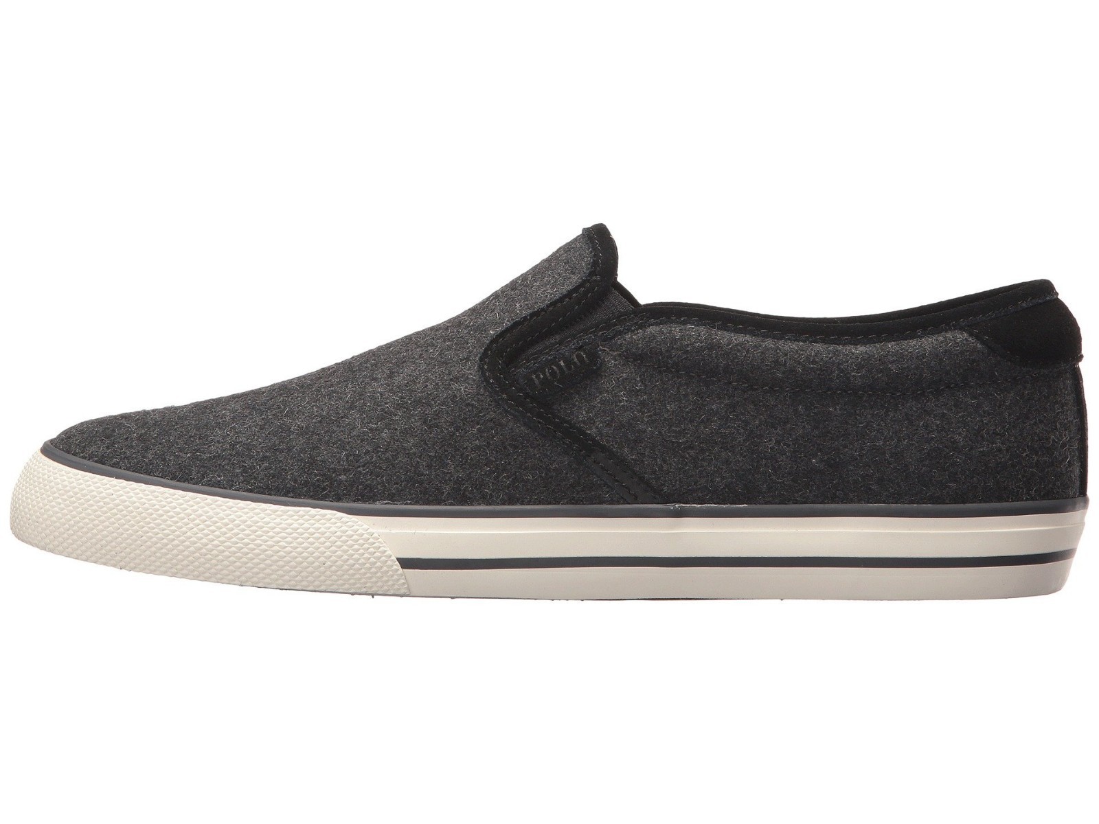 Polo Ralph Lauren Men's Vaughn slip-on II Sneaker, Charcoal Heather NEW WITH BOX