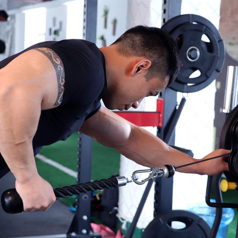 Single Grip Tricep Rope Gym Accessories Cable Attachments