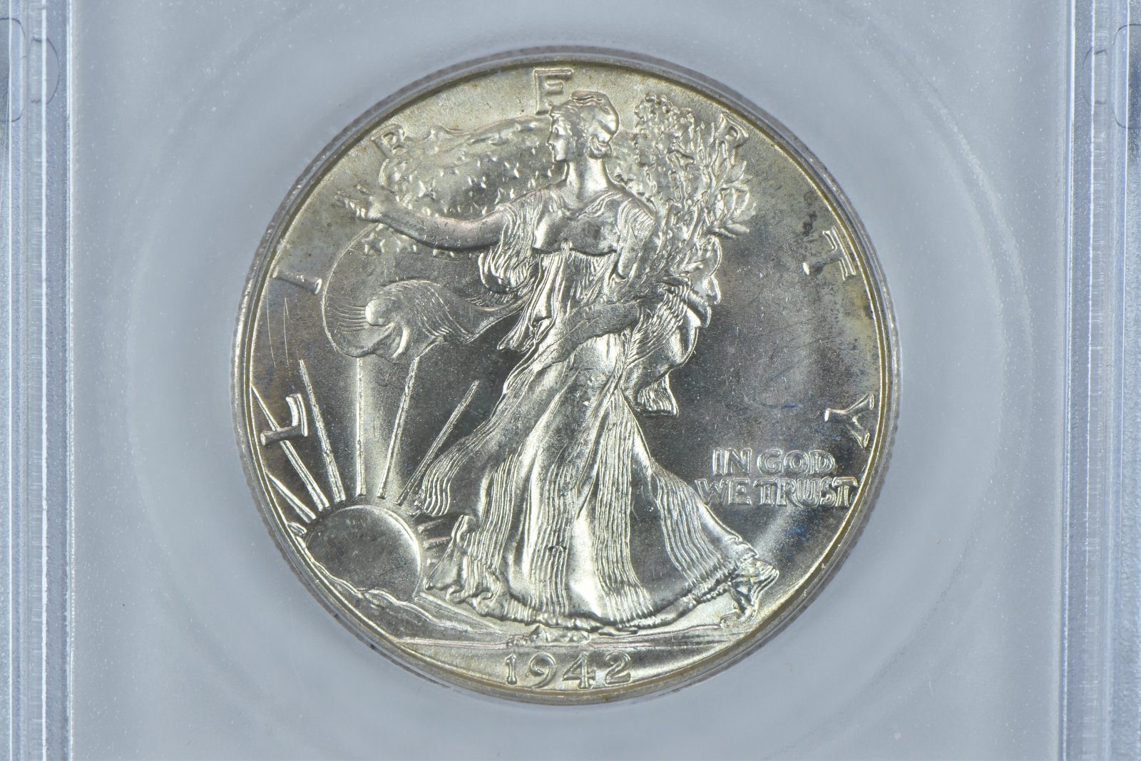 1942-D Walking Liberty Half Dollar MS63 ICG