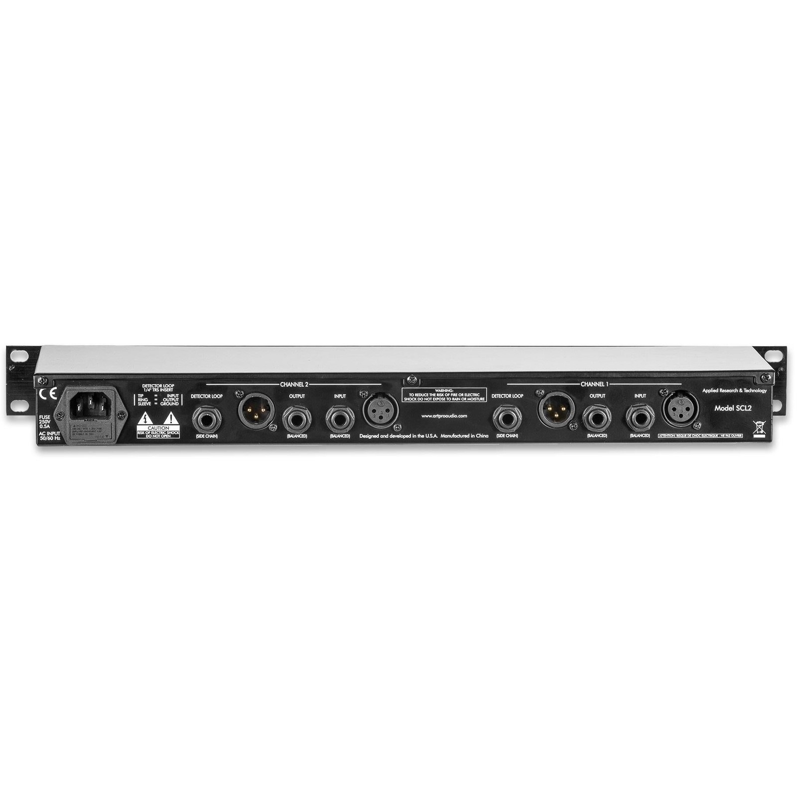 ART SCL2 Dual /Stereo Compressor / Limiter /Expander / Gate SCL-2 2-Channel Rack