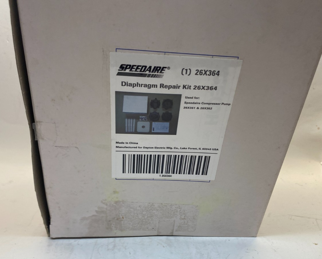 SPEEDAIRE 26X364 Diaphragm Repair Kit (for 26X361 & 26X362) - Prepaid Shipping