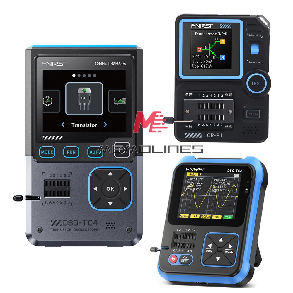 FNIRSI LCR-P1 Transistor Tester / DSO-TC4 Digital Oscilloscope Signal Generator