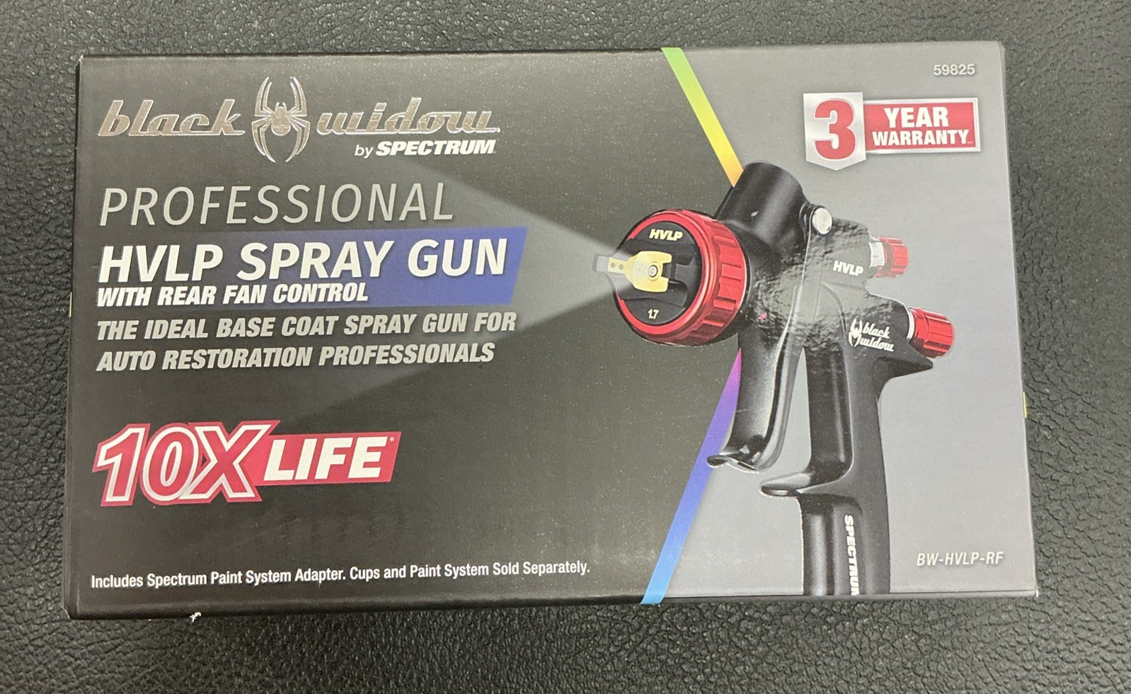 Black Widow By Spectrum 59825 HVLP Spray Gun - New