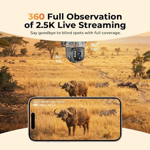 VOOPEAK 4G LTE Trail Camera 2 Pack Solar Cellular Hunting Camera