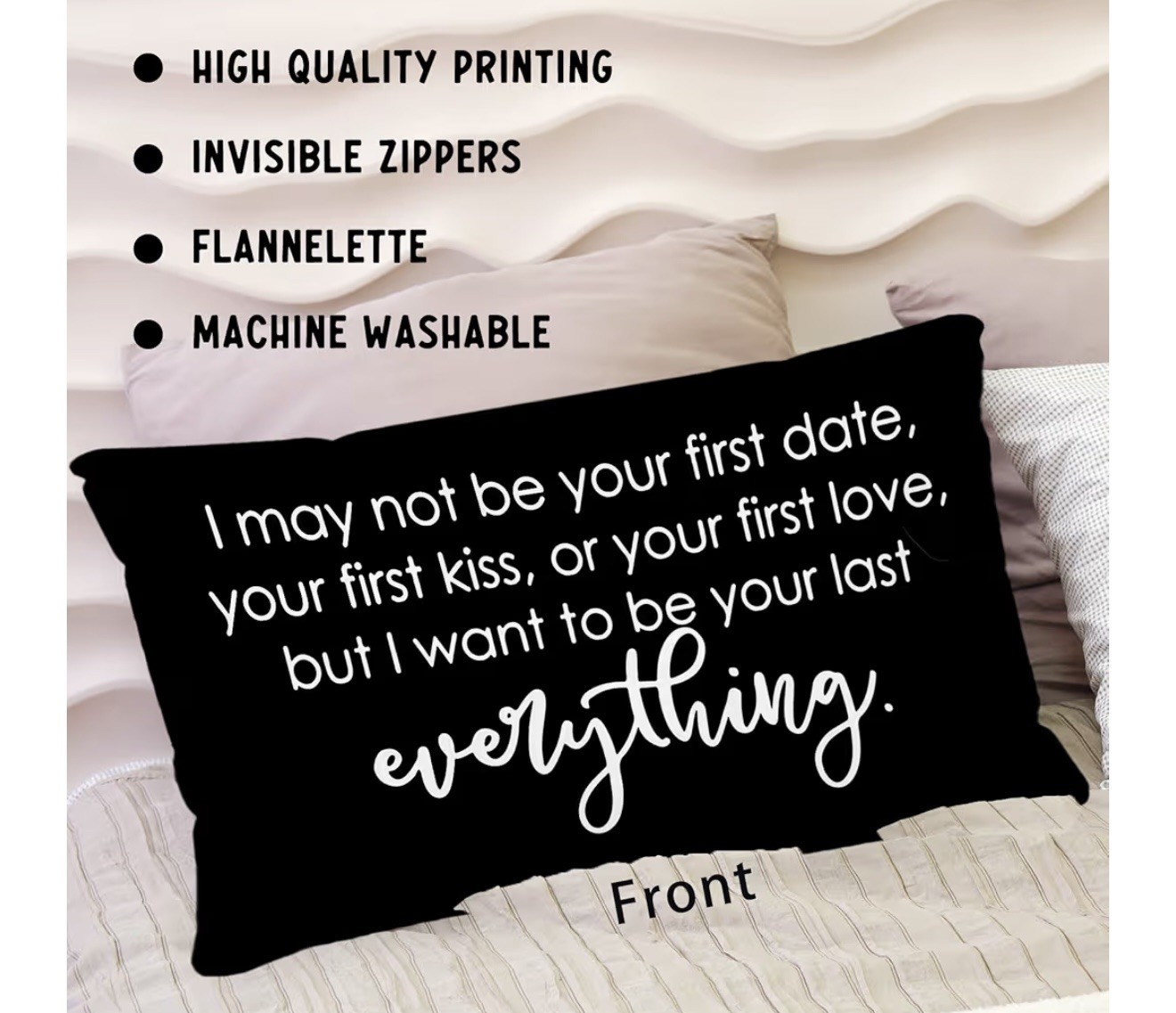 Romantic Couple Pillowcase Set with Heart Design