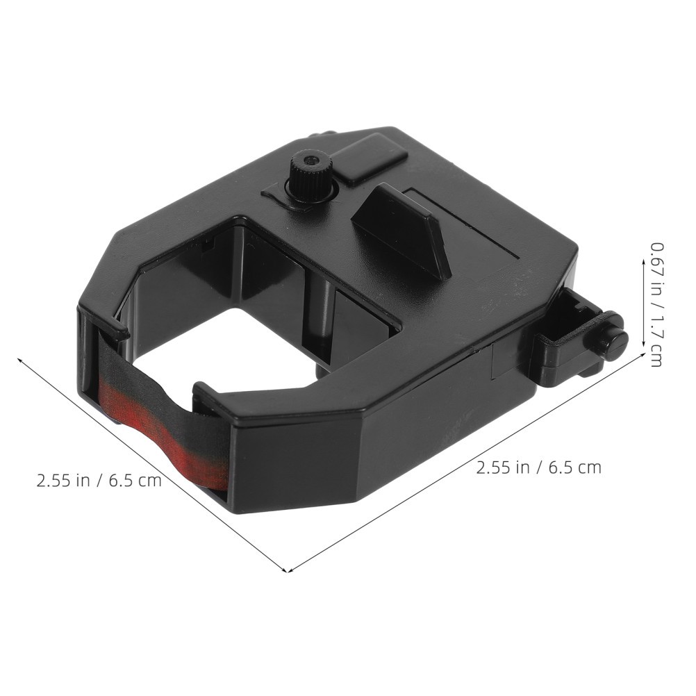 3Pcs Durable Time Clock Ribbon Replacement Black Red Ink Cartridge