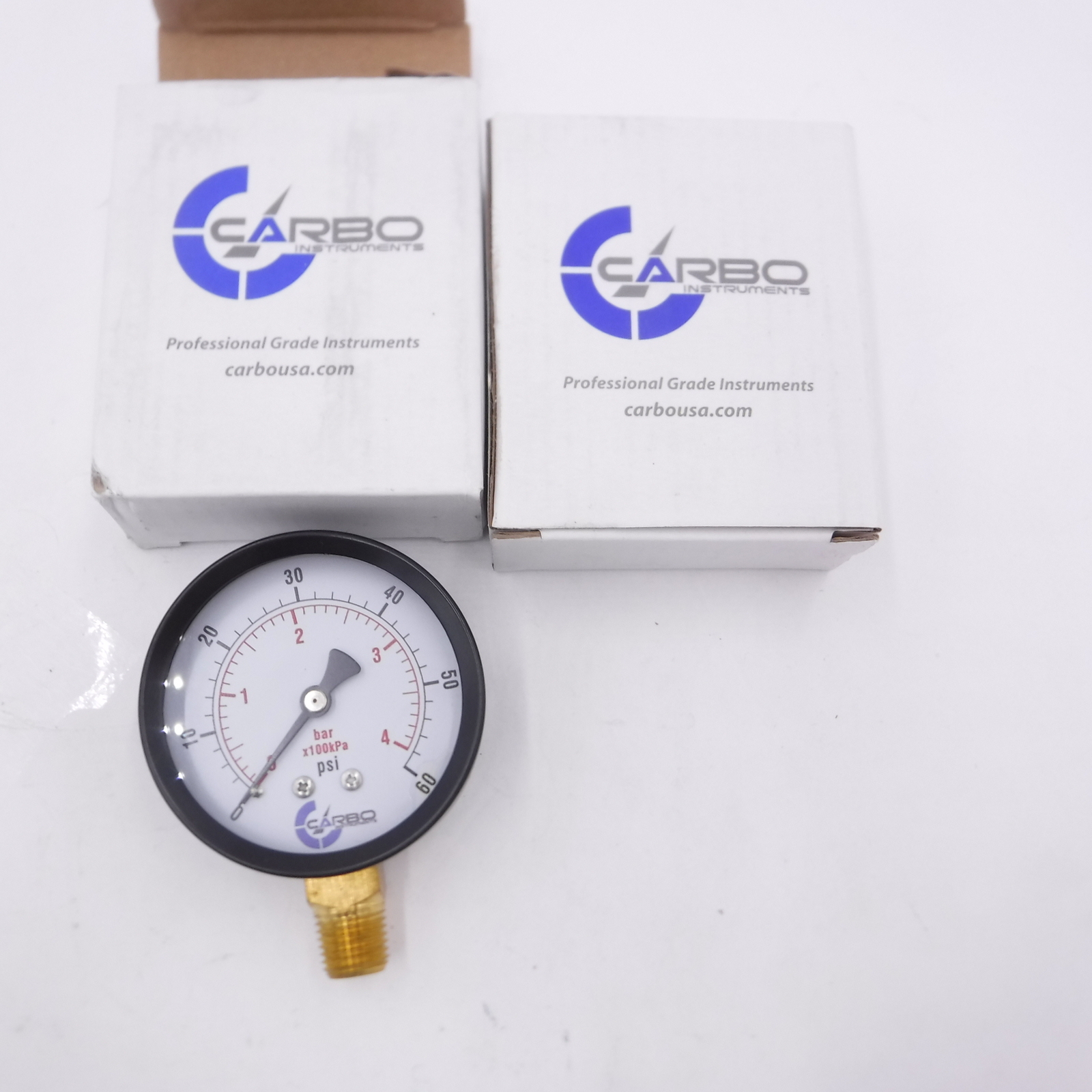 2 Pack Carbo Pool Filter Pressure Gauge 1/4" NPT60 PSI