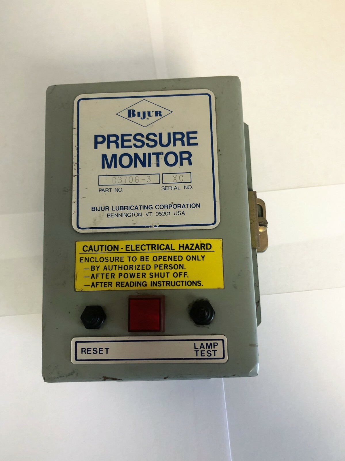 Bijur Pressure Moniter D3706-1