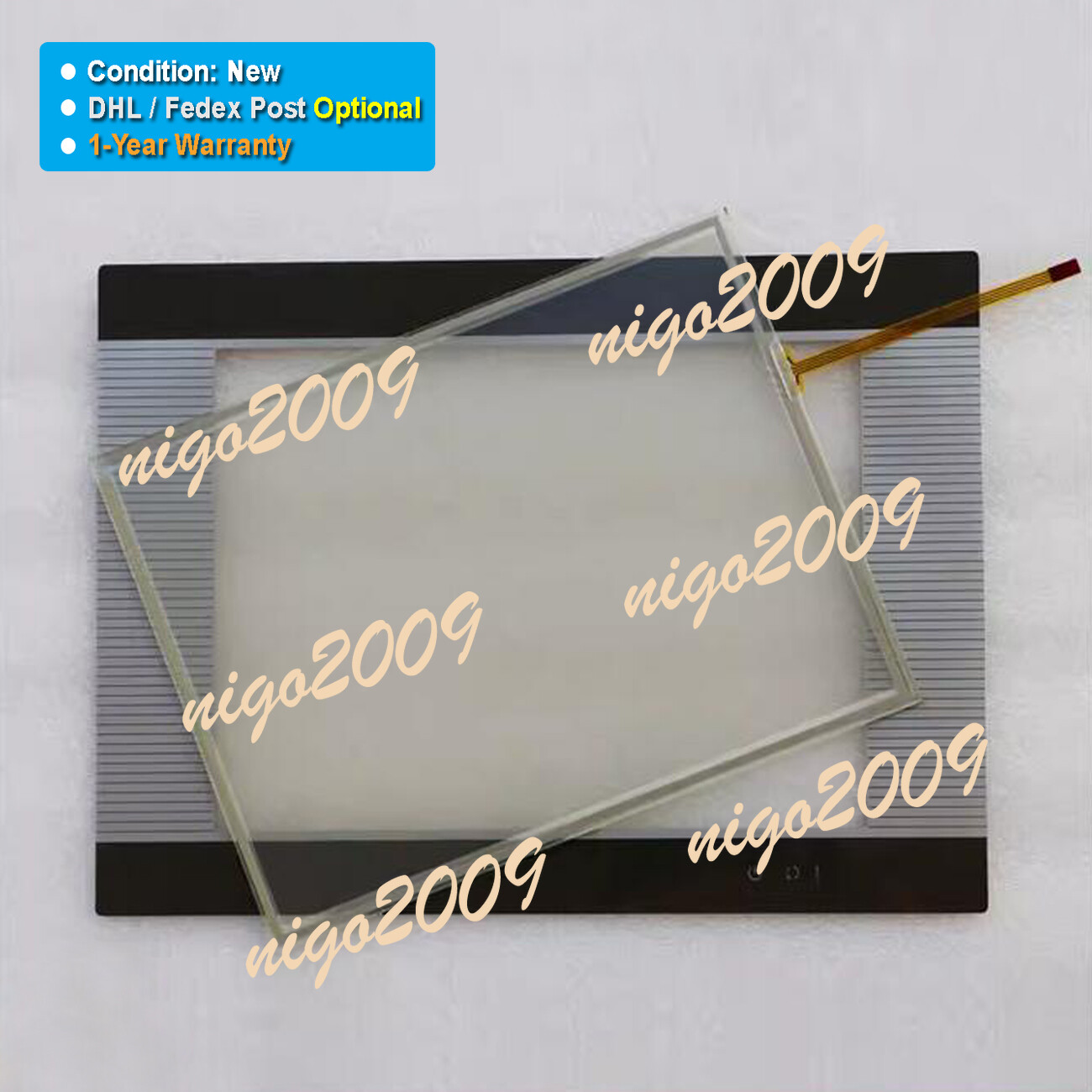 Fit for DELTA DOP-B10S515 Touch Screen Glass Panel Film Overlay 1-Year Warranty