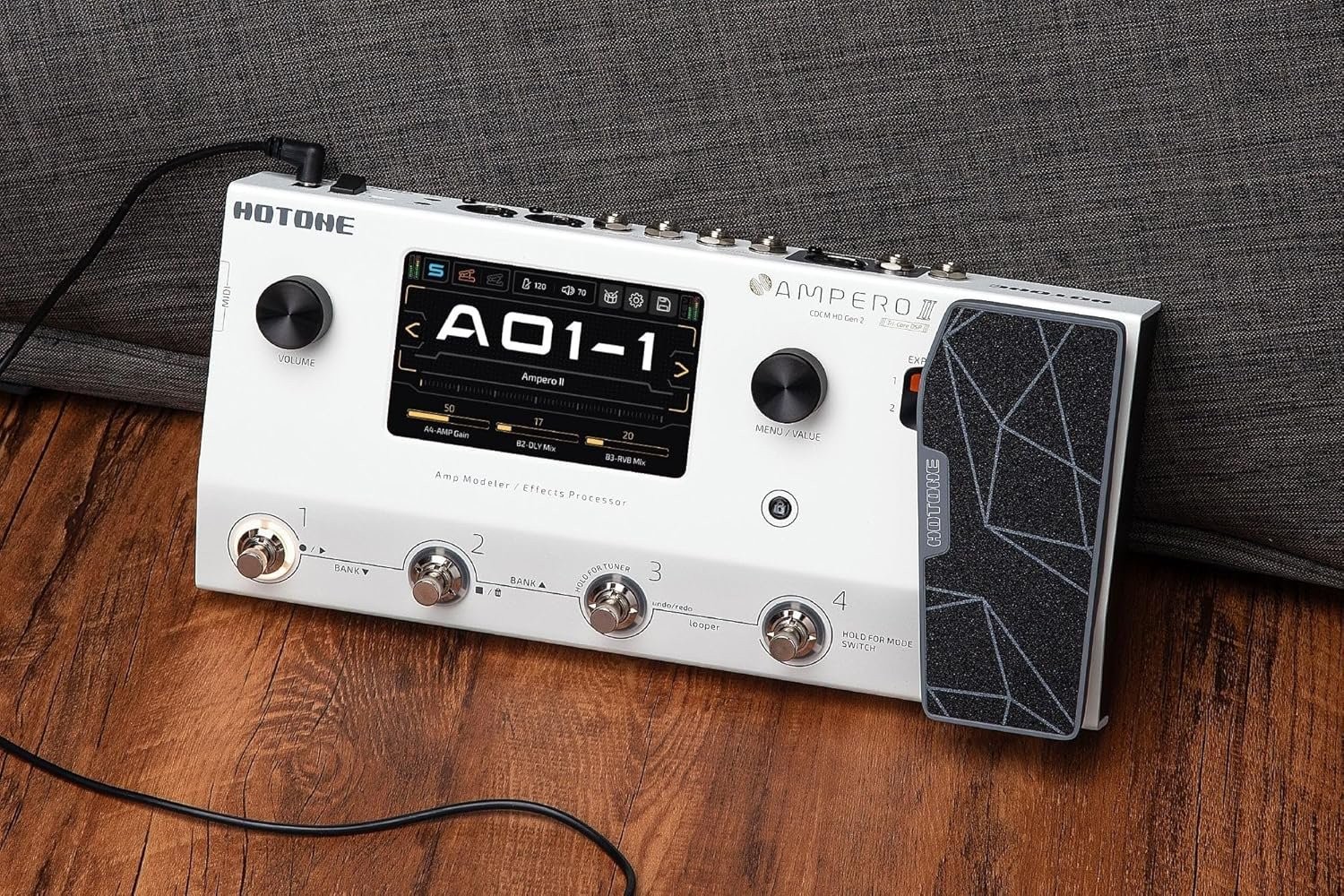 Hotone Ampero II MP-350 Guitar Effects Processor Amp Modeler Multi Effects...