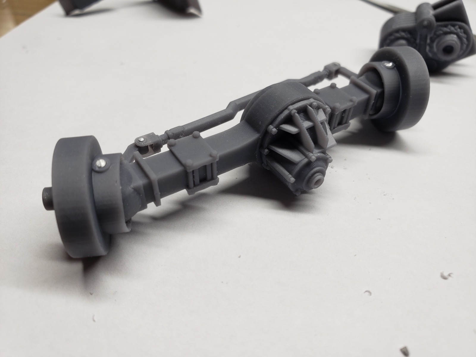 1-16 3d printed FRONT DRIVEN AXLE, HIGHWAY RIG, MONSTER TRUCK...by WC3D
