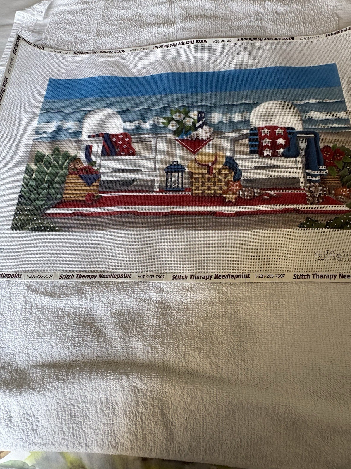 Melissa Shirley Red White And Blue Beach