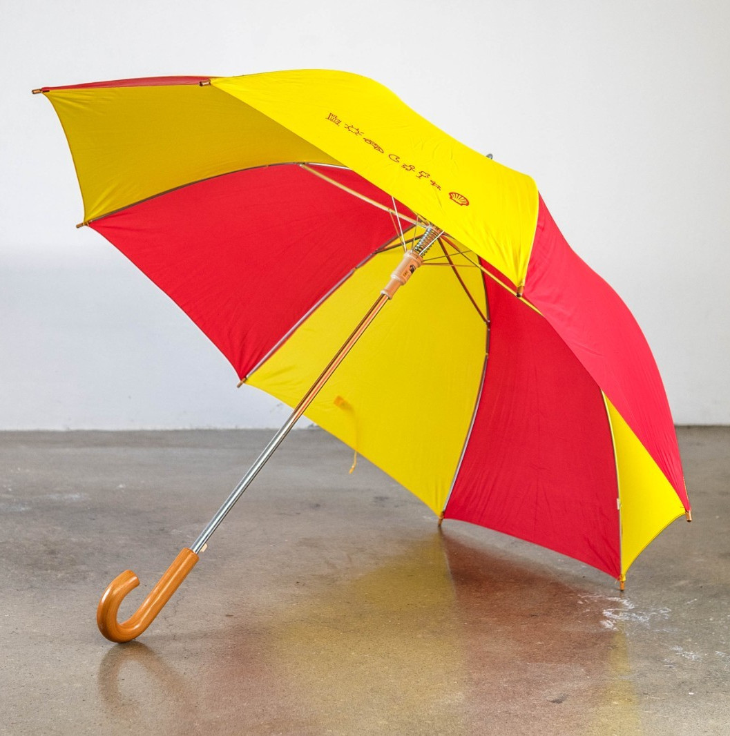 1990s New Old Stock Shell Parasol Vintage Umbrella Motorsport Racing