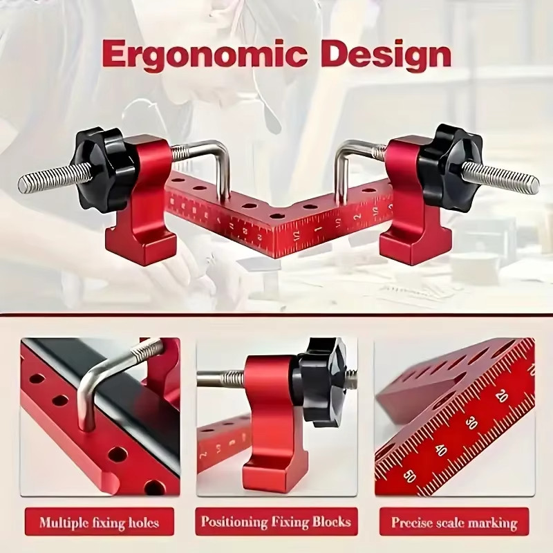 Aluminum Alloy Metal Corner Clamps For Woodworking Positioning 90 Degree 140mm