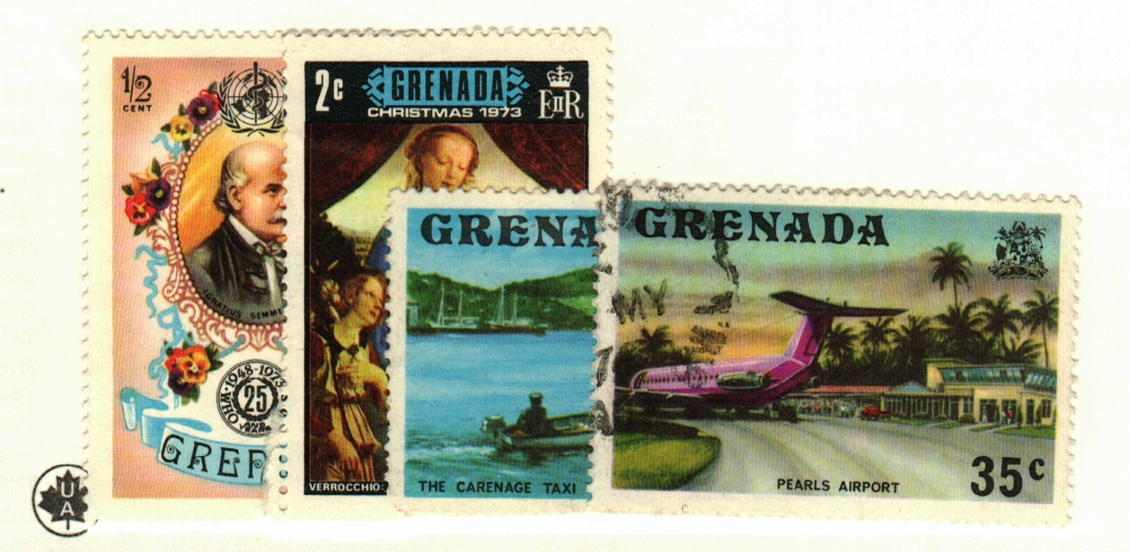 Grenada #507, 521, 585 MH, 595 used