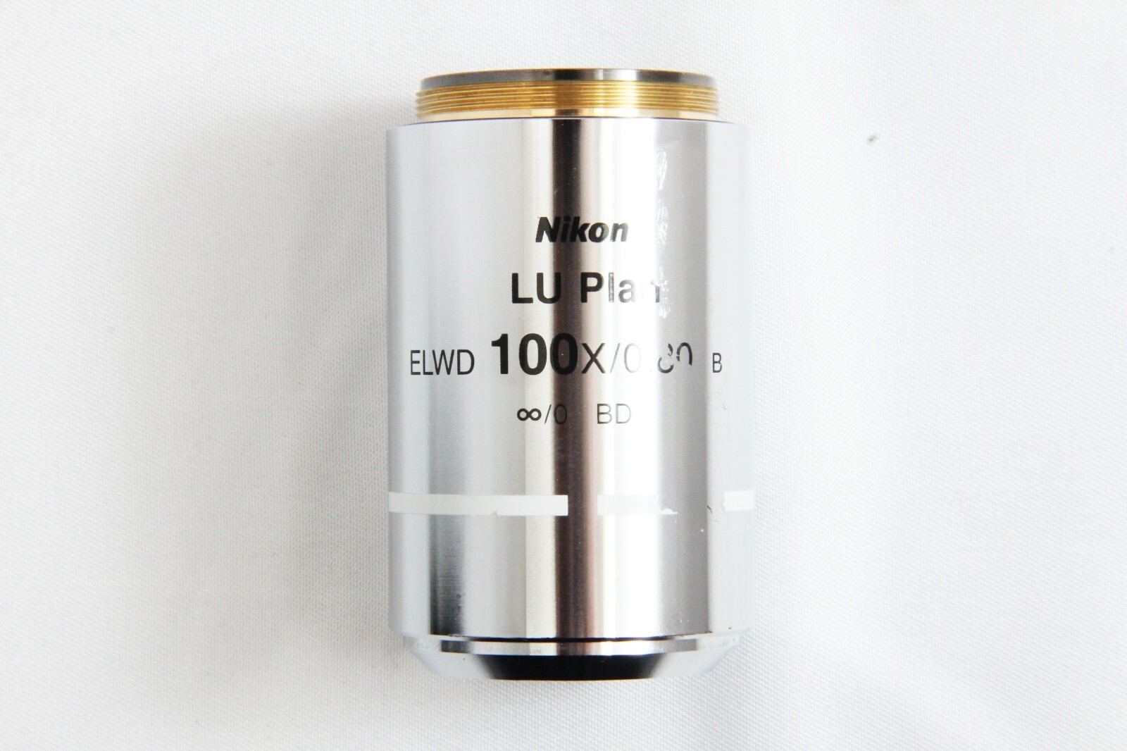 Nikon LU Plan ELWD 100x 0.80 B ∞/0 BD WD 3.5 Microscope Objective [32mm Thread]