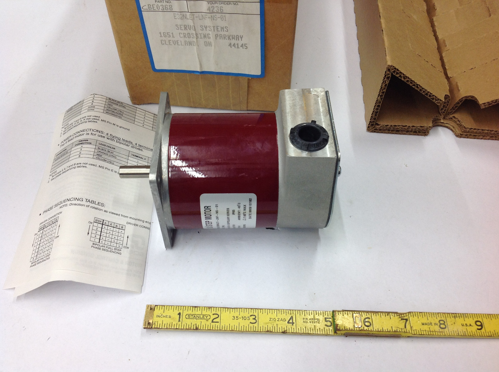 Pacific Scientific E32NLET-LNF-NS-01 Stepper Motor 1.8 Degree  NEW IN BOX