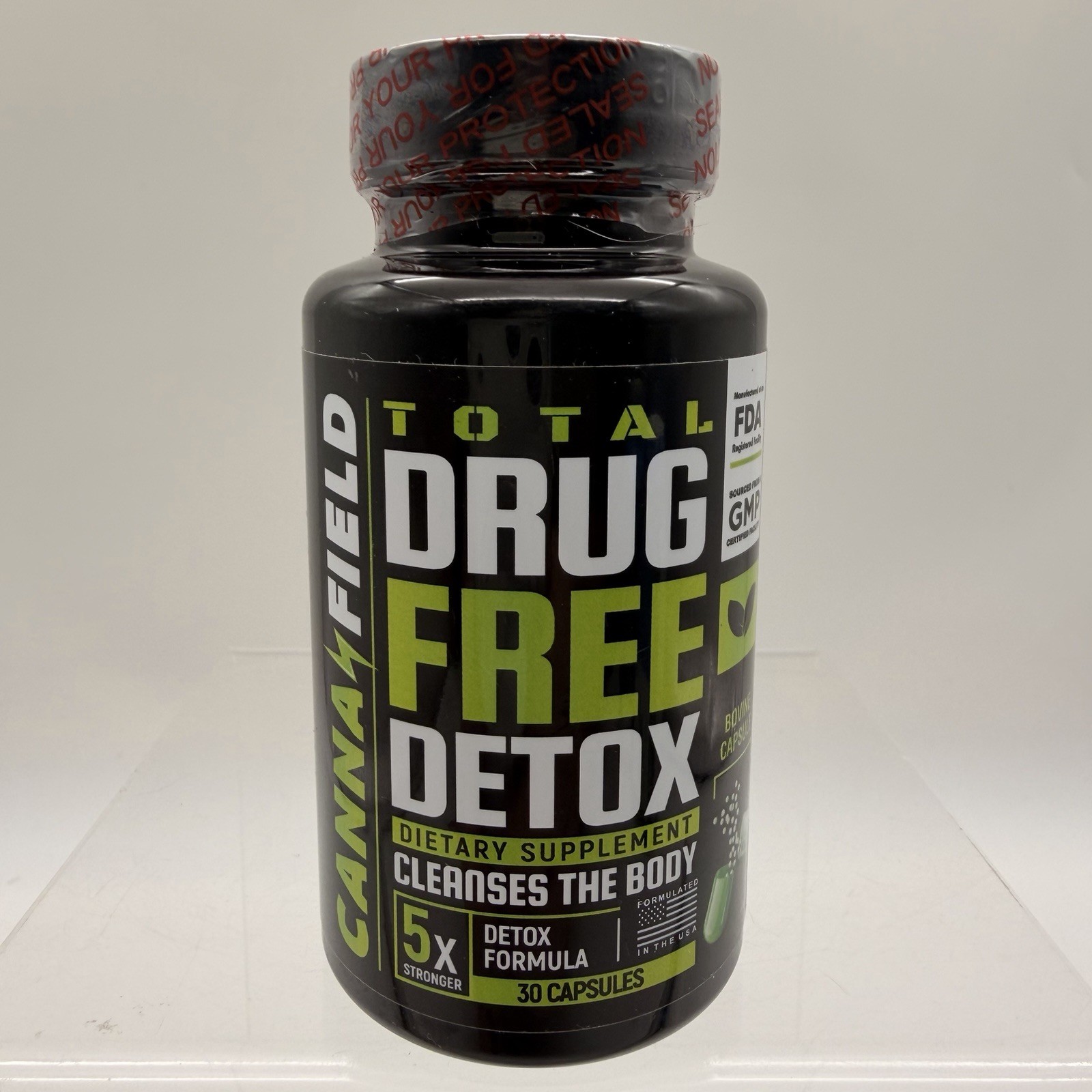 Canna Field Total Drug Free Detox Cleanse - 30 Capsules - Ex: 6/26