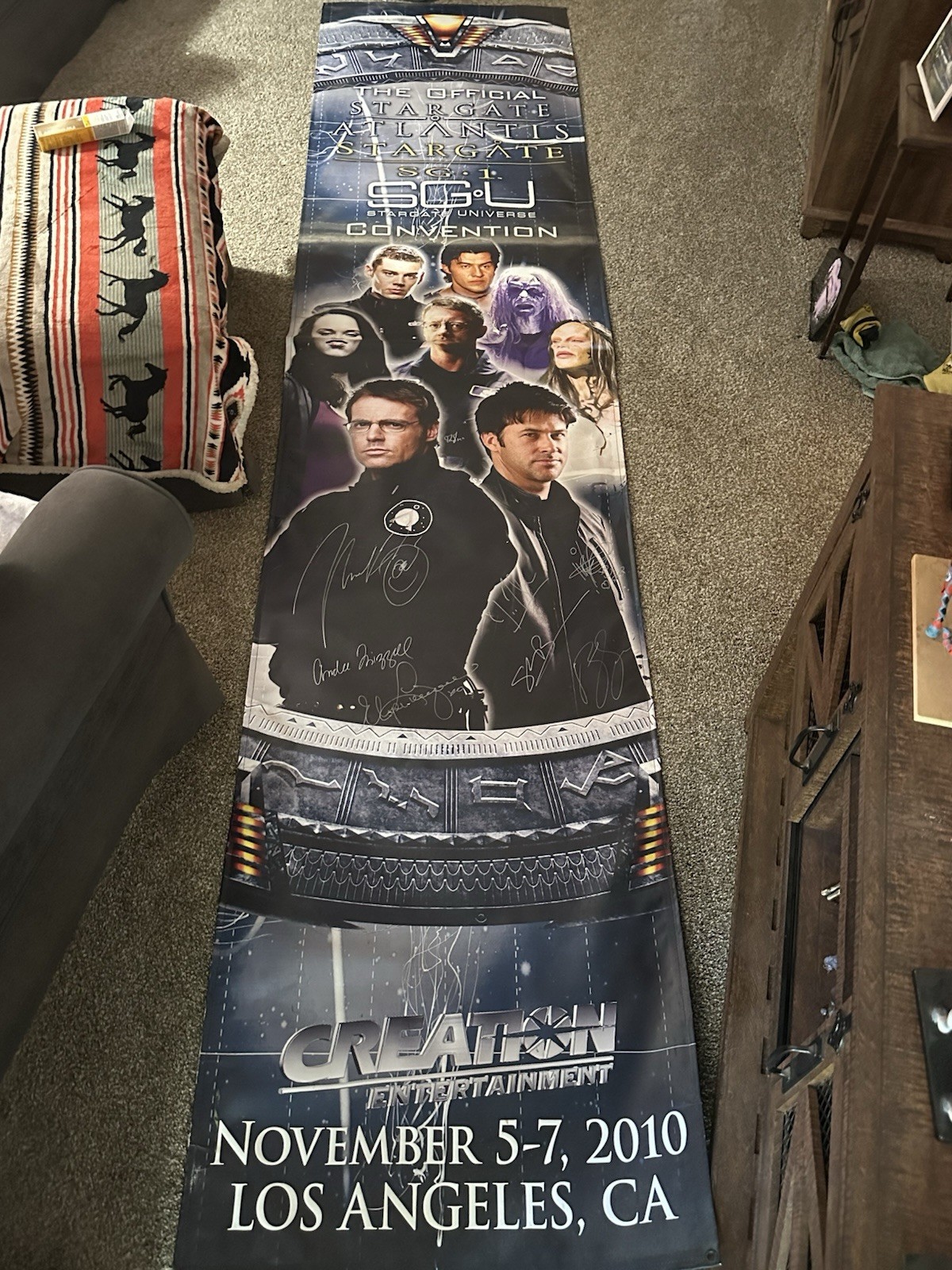 Stargate sg-1 Autographed Creation Entertainment Banner