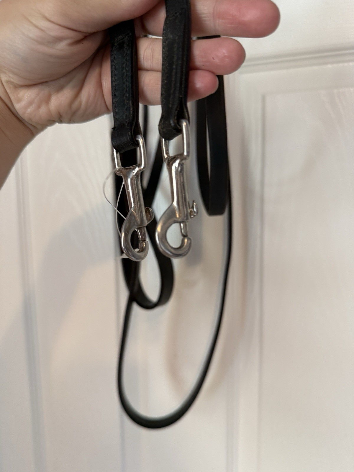 Leather German Martingale Full Size Black Leather