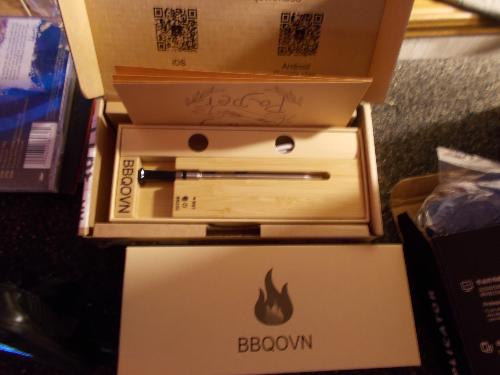 BBQOVN Wireless WiFi Bluetooth Meat Thermometer