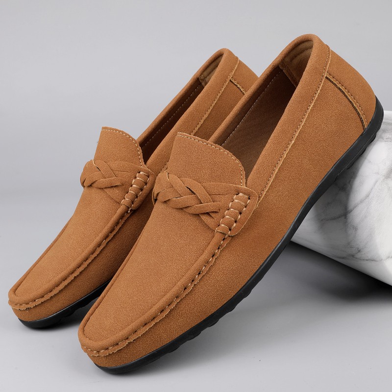 Loafers Mens Premium Genuine Leather Shoes Fashion Slip On Driving Shoes Casual