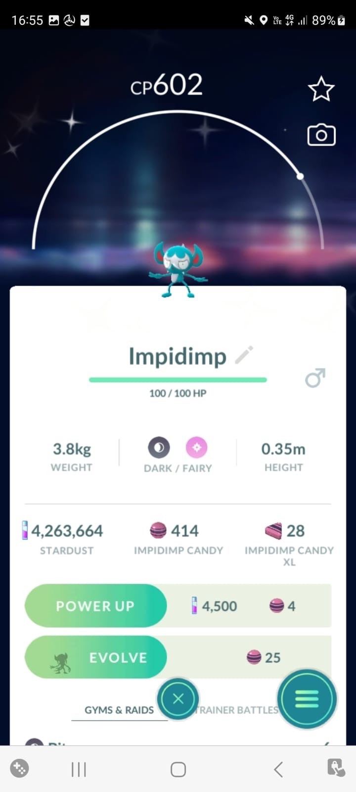 AMAZING!!! ✨ SHINY IMPIDIMP! ✨ - PKMN GO!!! - NON REGISTERED!!!