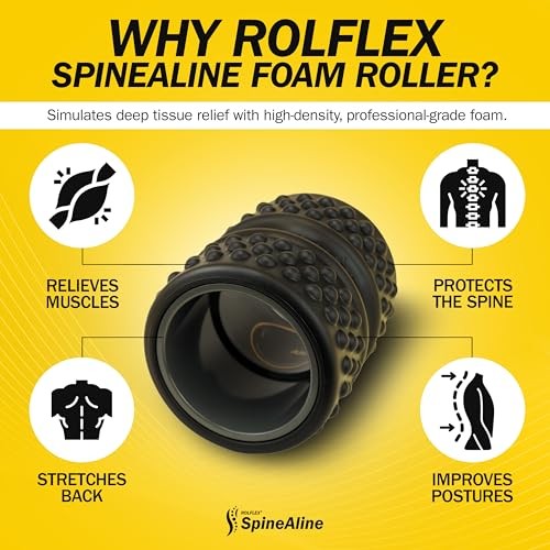 SpineAline Back Roller – Muscle Rollers Deep Tissue Spine Alignment Tool –