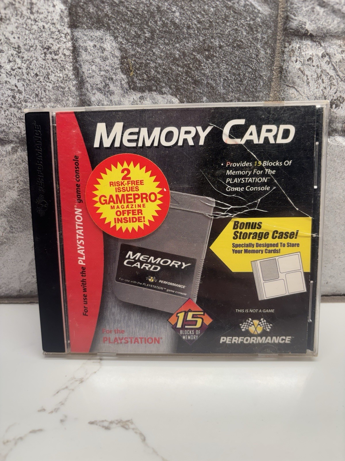 Playstation 1 (PS1) Performance Memory Card Case With Card