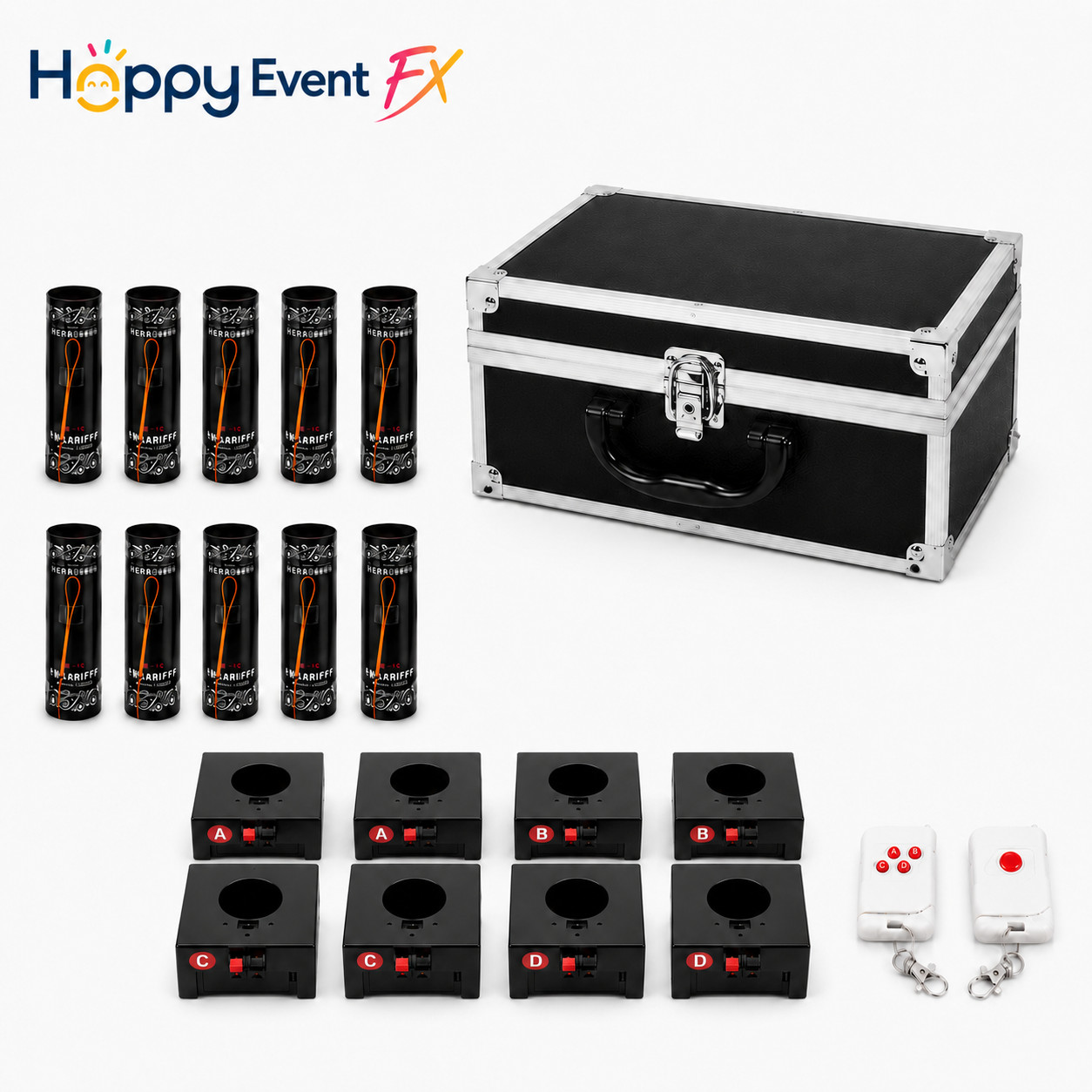 8-Pack Cold Spark Machine Full Kit