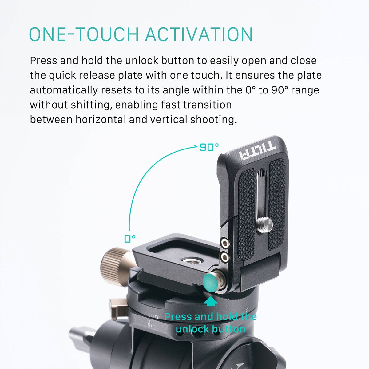 Tilta Four-Way Foldable Arca-Swiss Quick Release Baseplate, Black