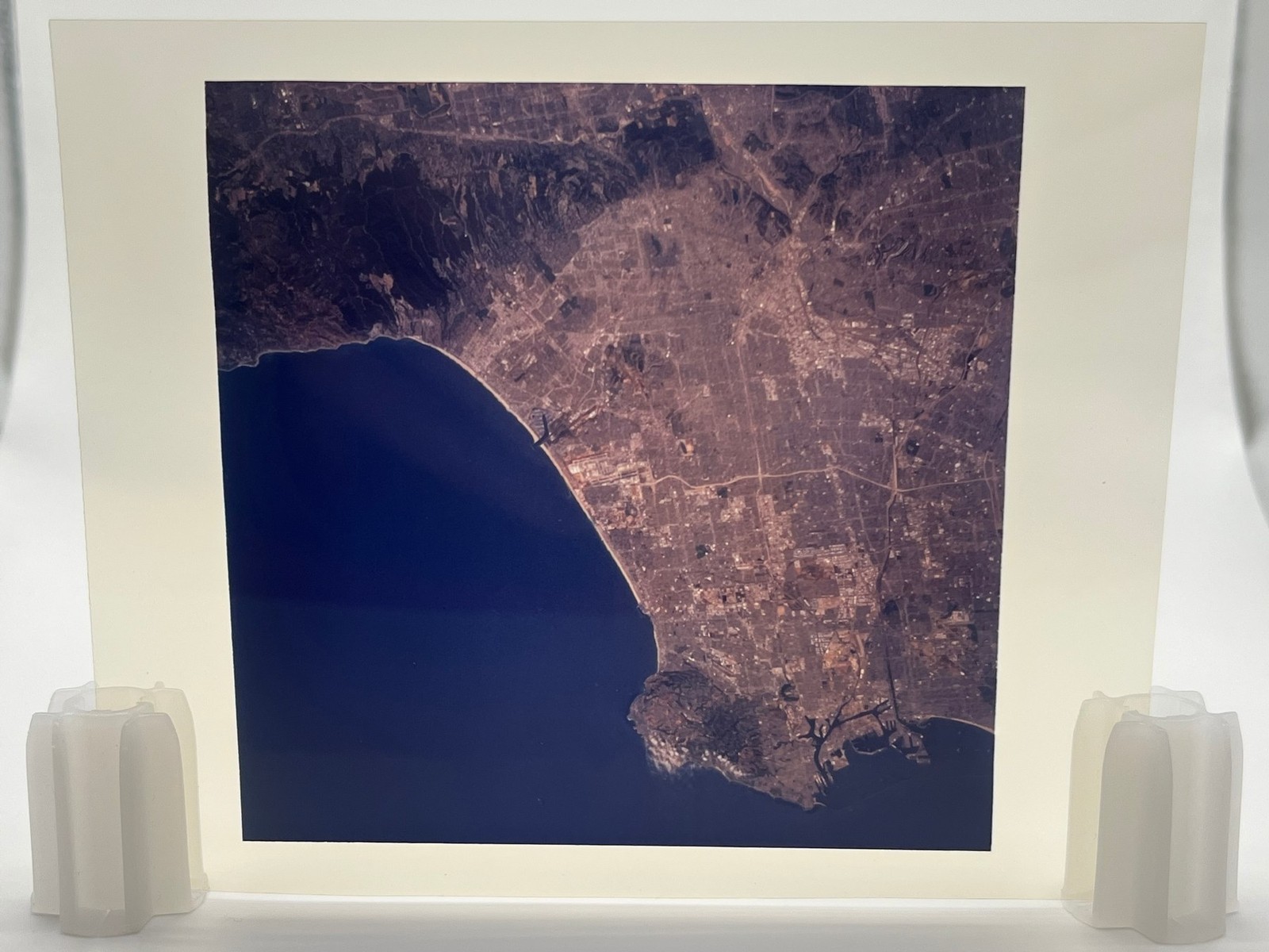 STS-59 Los Angeles Coast 1994 - Original 4x5 NASA Photo Transparency