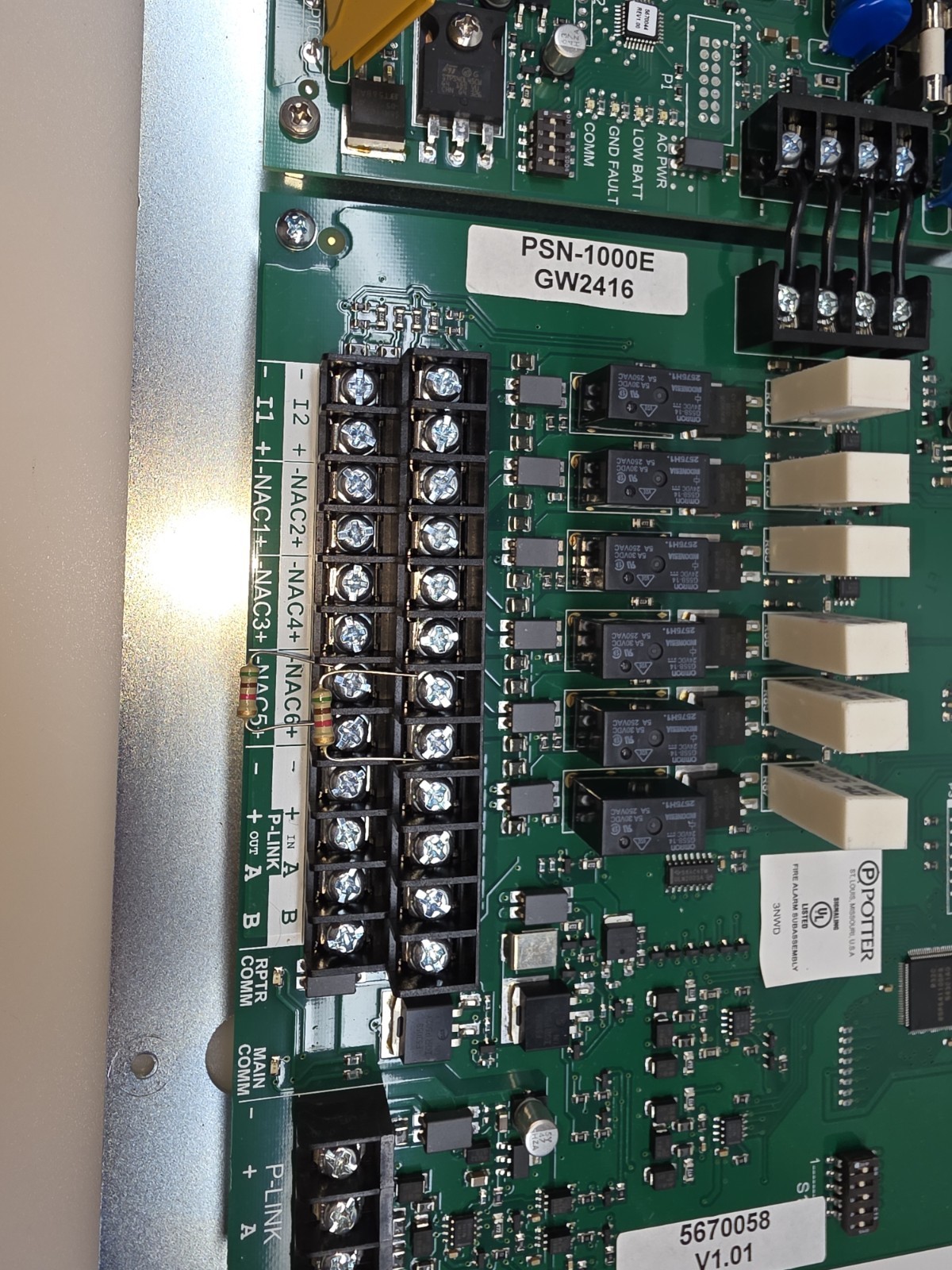 Potter - Replacement Board Assembly Kit for PSN-1000E - Dual Boards Mounting Hdw