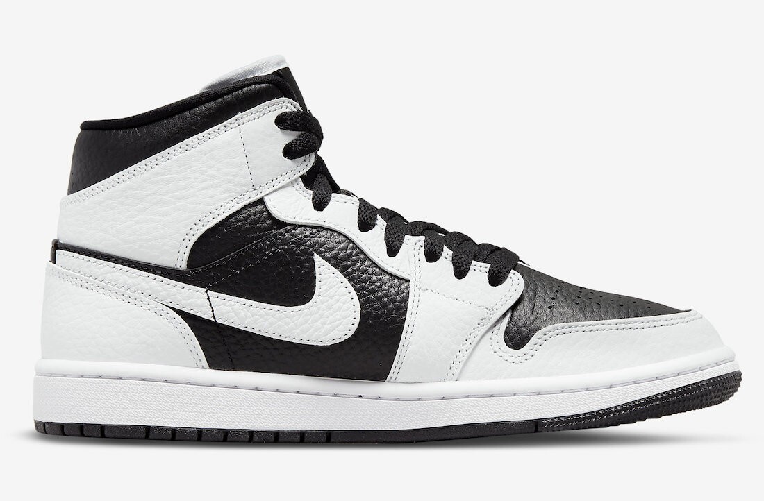 NEW Women's Size 12 Nike Air Jordan 1 Mid SE Black White Panda DR0501-101 Split