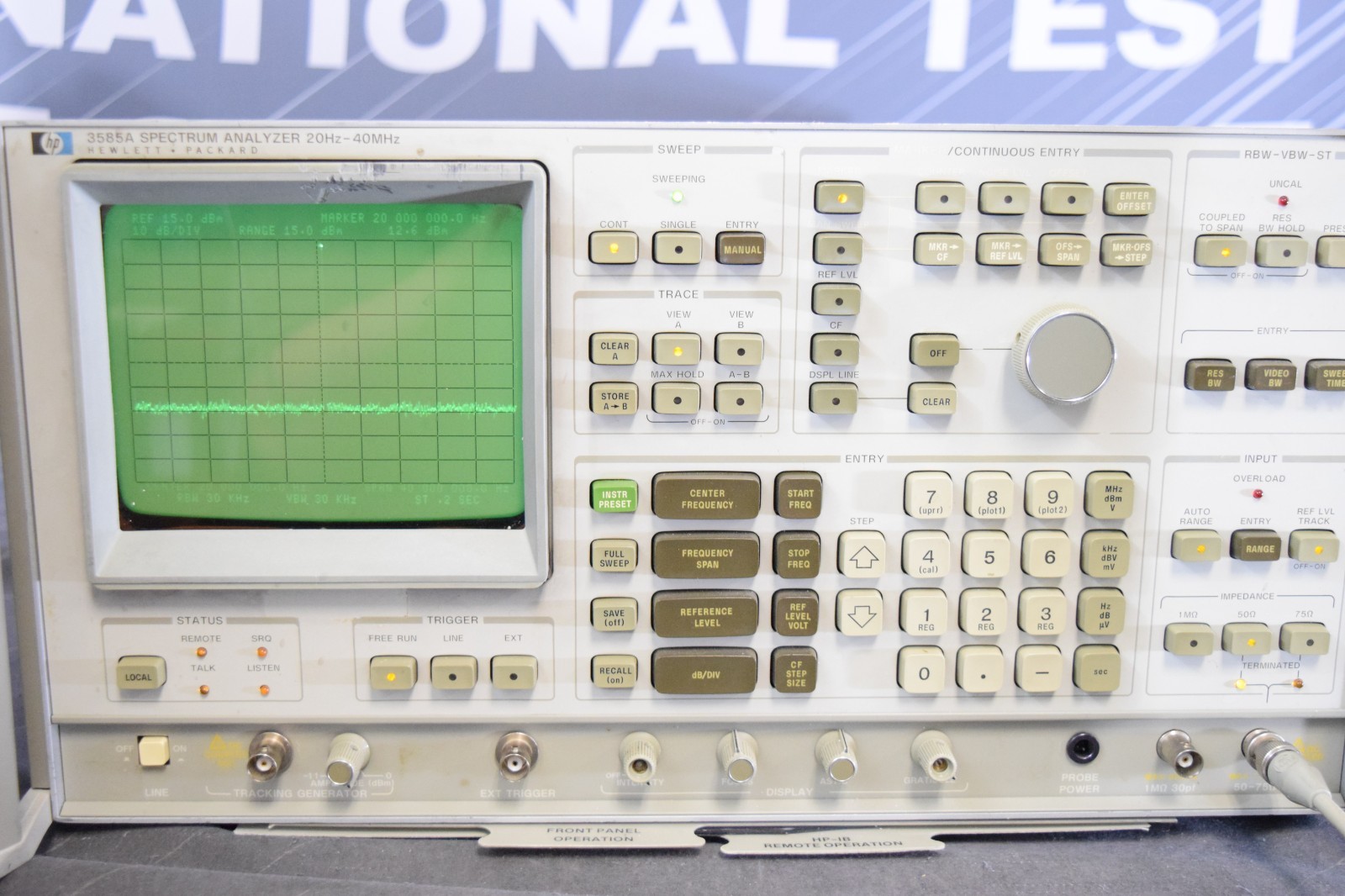 HP 3585A Spectrum Analyzer 20Hz - 40MHz