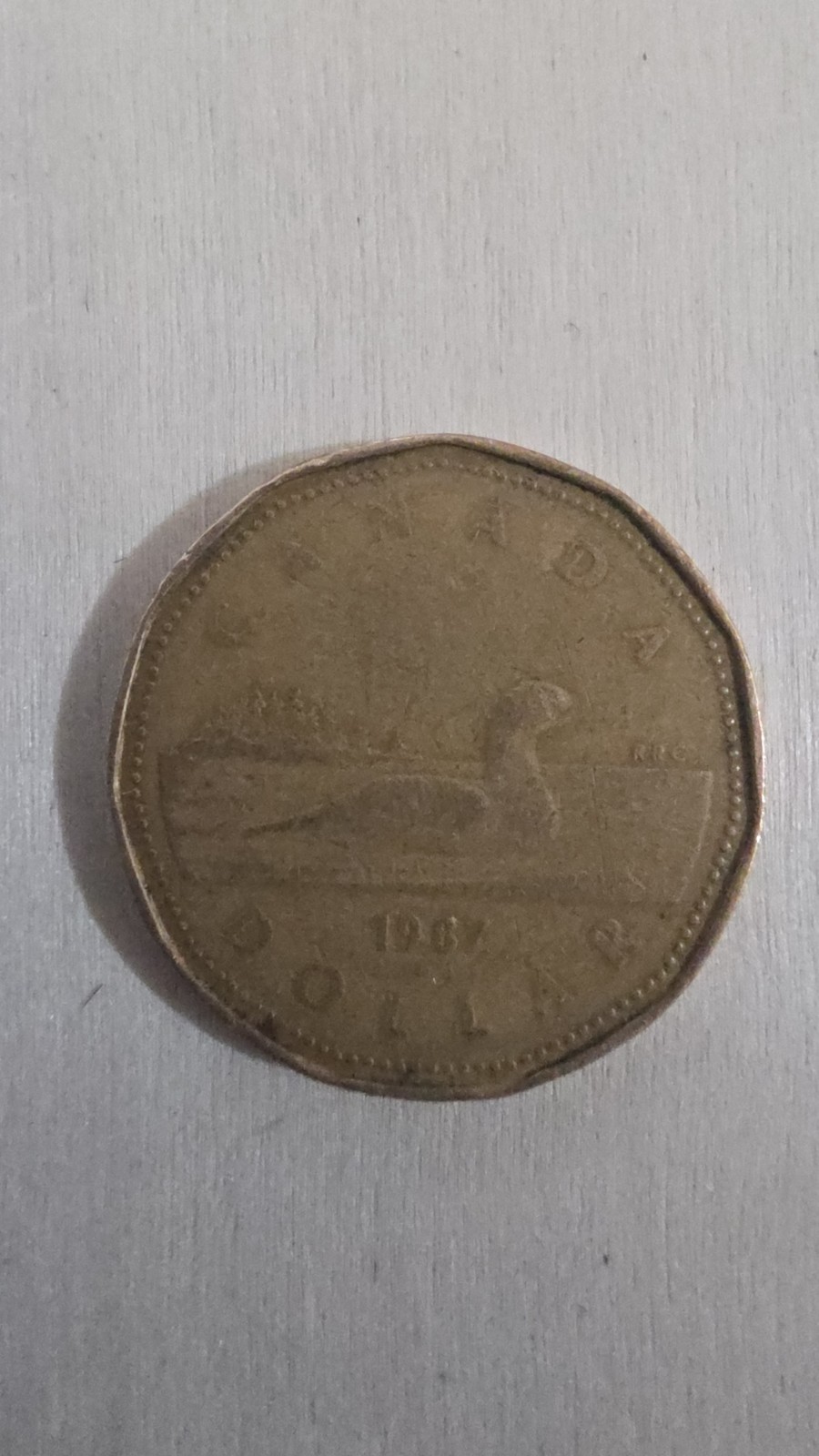 Canadian 1 dollar- Elizabeth II 1987