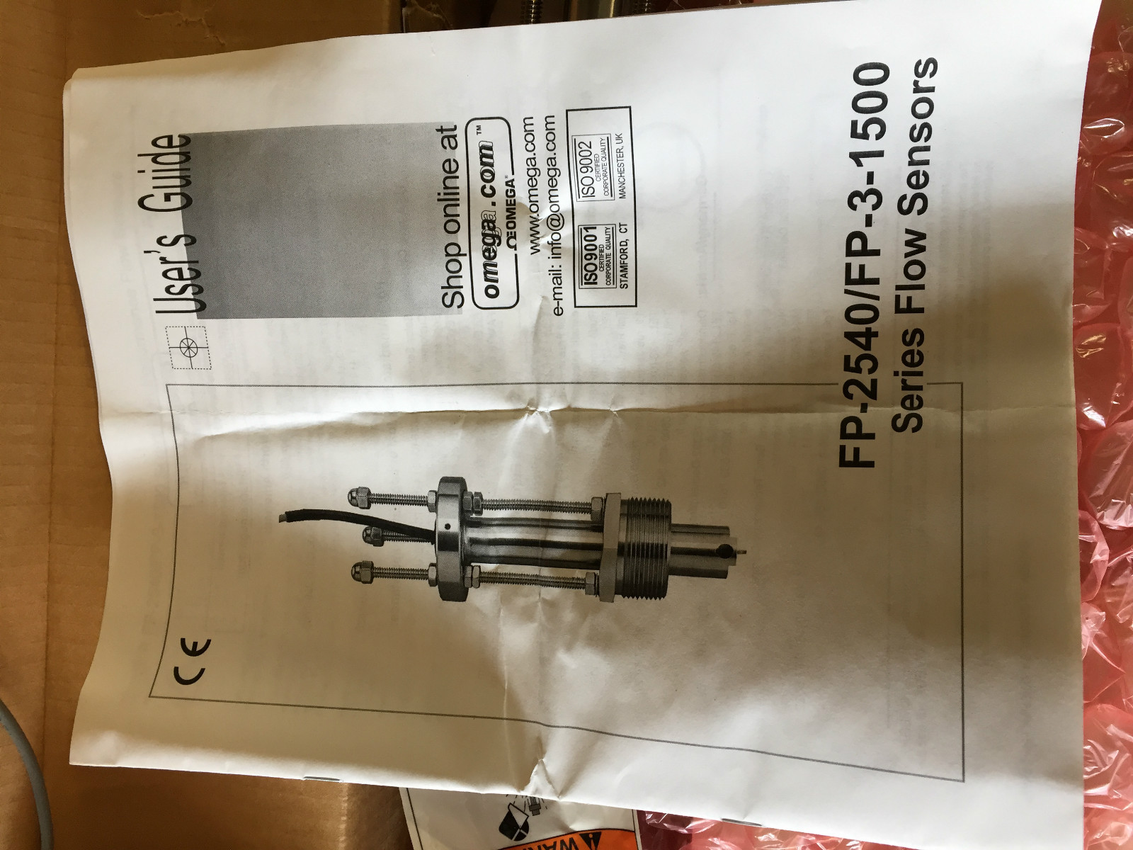 Omega METAL HOT-TAP FLOW SENSOR FP-3-1500-2B