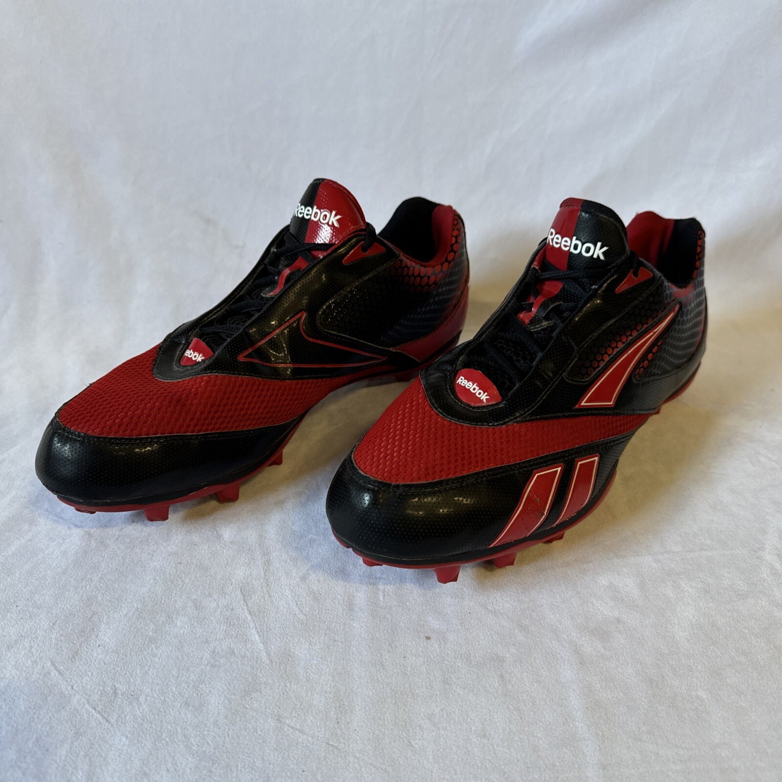 Reebok Cleats Red Black Men’s Size 12