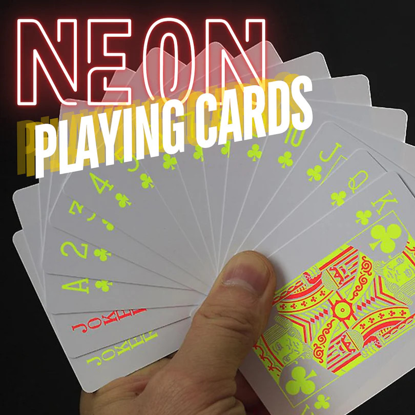 NEON PLAYING CARDS - Magic & Party Tricks