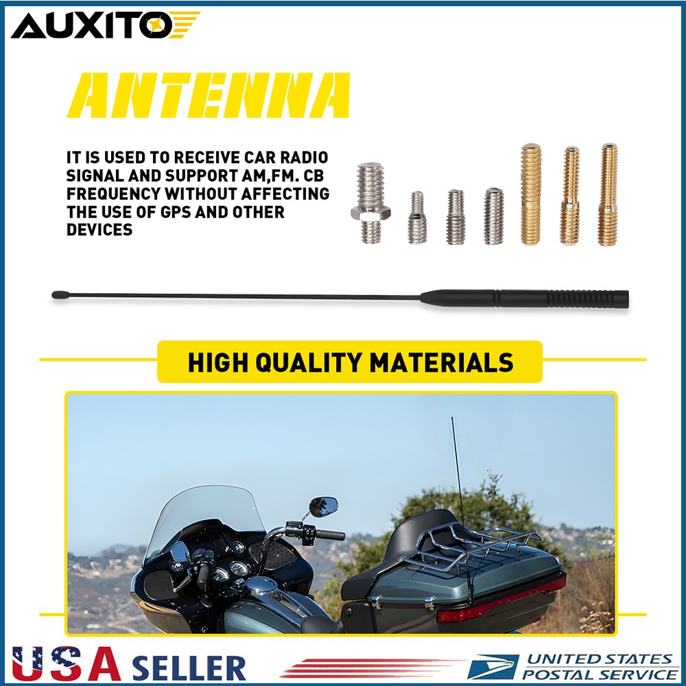 16" Antenna Mast Black Power Radio AMFM for DODGE RAM RAM 1500 2500 3500 09-23 P