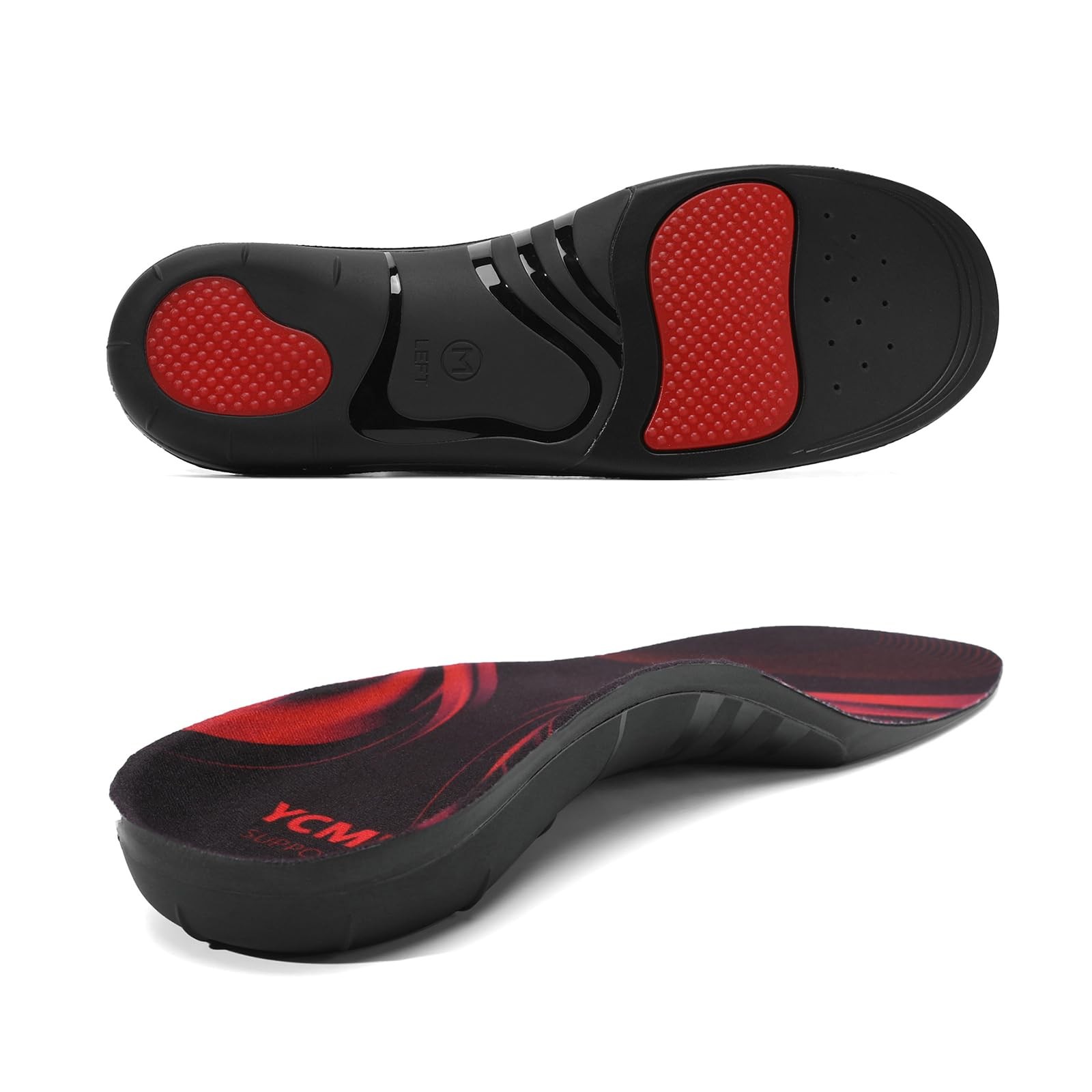 YCMM Heavy-Duty XL(Men 13-14.5/Women 14-15.5), Black-with Ventilation Holes