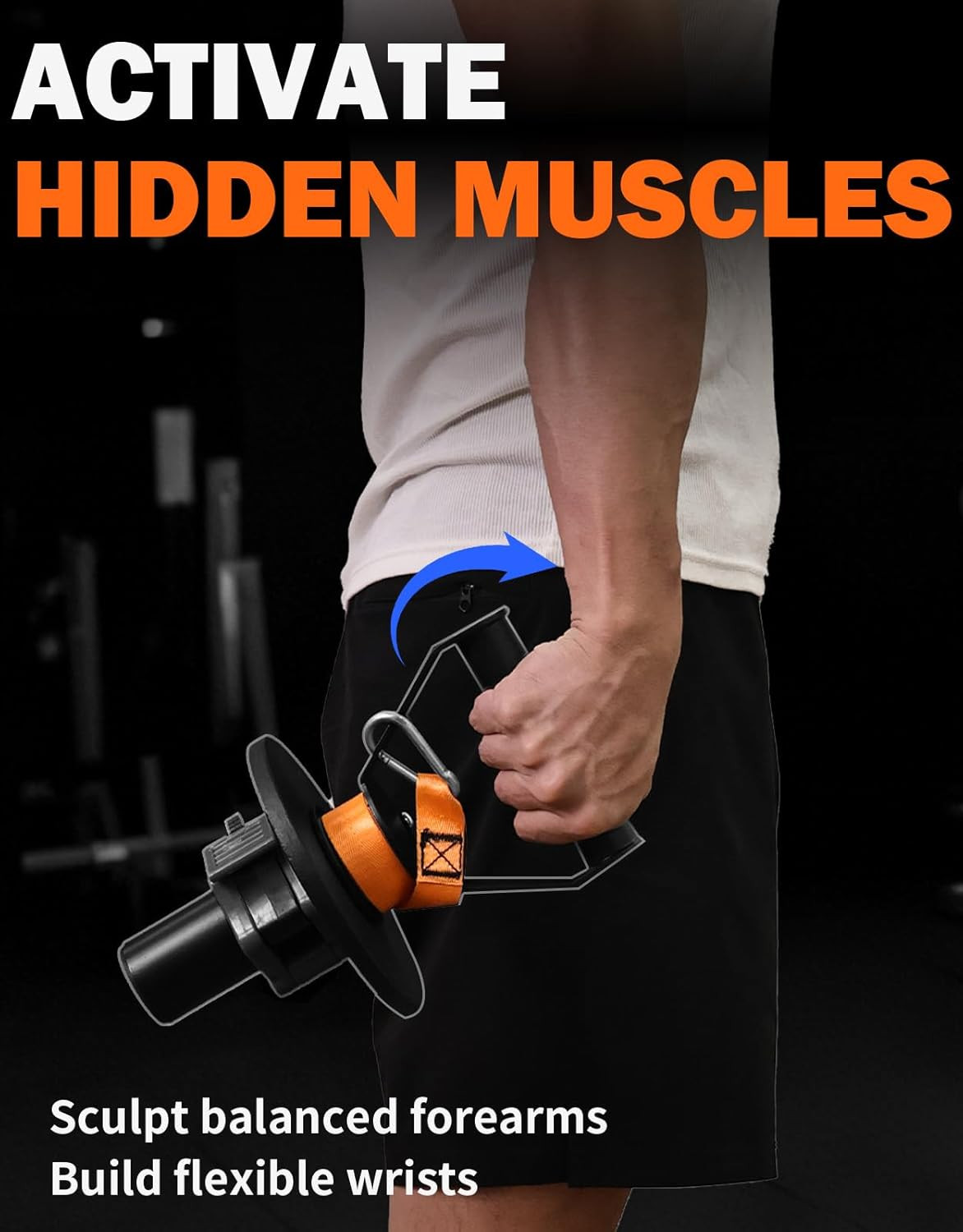Wrist Bar,Forearm Strengthener,Wrist Curl Bar,Grip Strength Trainer, Wrist Bar,W